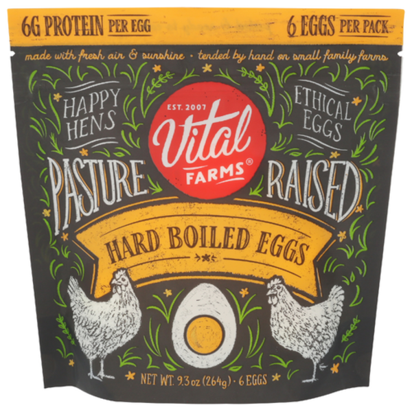 Vital Farms Pasture Raised Hard Boiled Eggs 6 Count