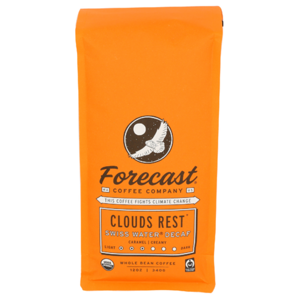 Forecast Coffee Company Organic Clouds Rest Decaf Whole Bean Coffee