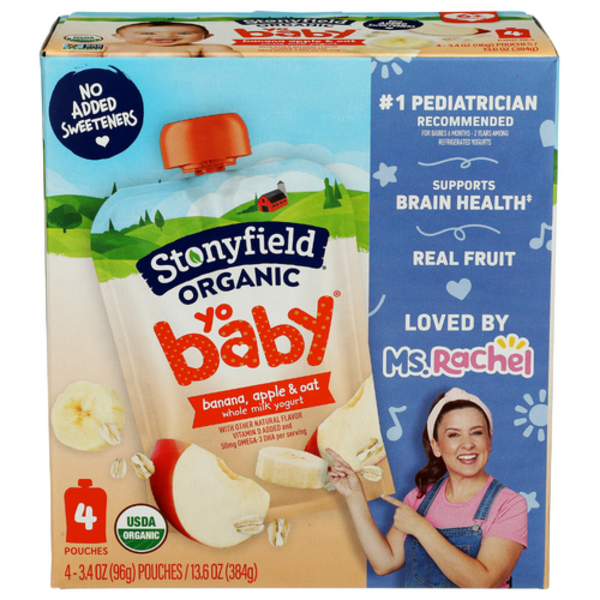Stonyfield Organic Baa & Oat Whole Milk Yobaby Yogurt