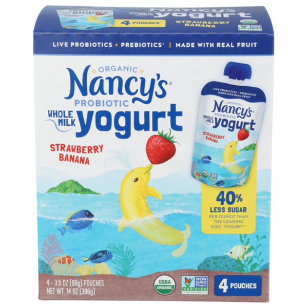 cy's Organic Strawberry Baa Yogurt Pouches 4 Pack