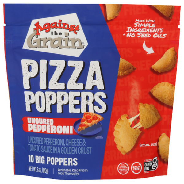 Against The Grain Gourmet Uncured Pepperoni Pizza Poppers 10 Pack