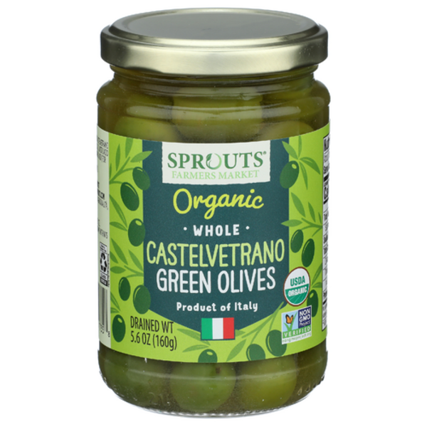 Sprouts Organic Castelvetrano Whole Green Olives