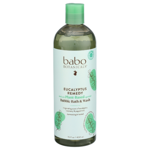 Babo Botanicals Eucalyptus Remedy Plant Based Bubble Bath & Wash