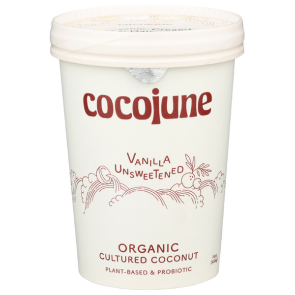 Cocojune Organic Unsweetened Vanilla Cultured Coconut Yogurt