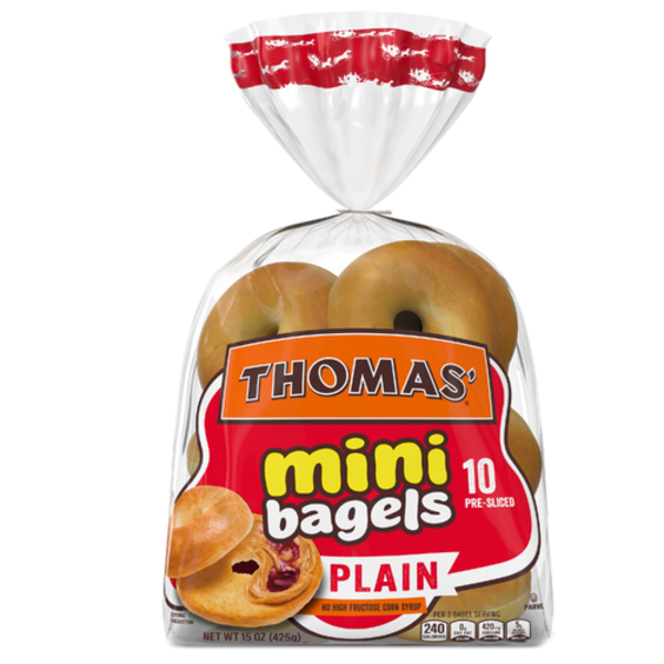 Thomas Mini Plain Bagels 10 Pack