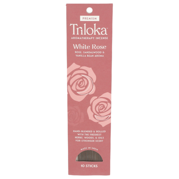 Windrose Triloka Premium Incense White Rose 10 Pack