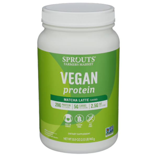 Sprouts Matcha Latte Flavored Vegan Protein