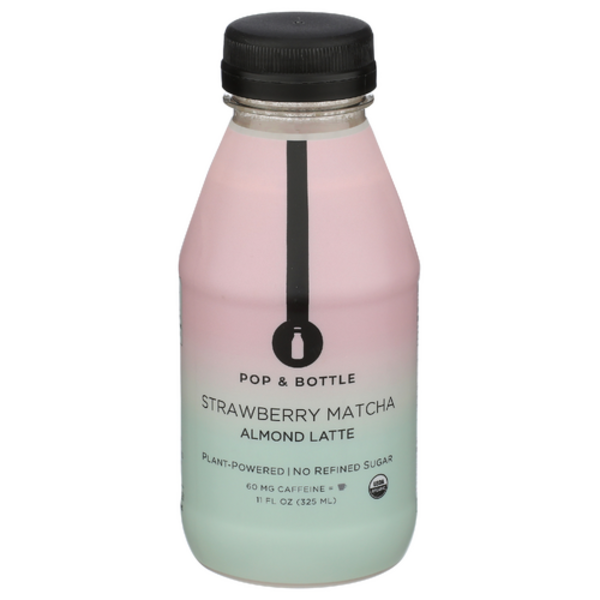 Pop & Bottle Organic Strawberry Matcha Almond Latte