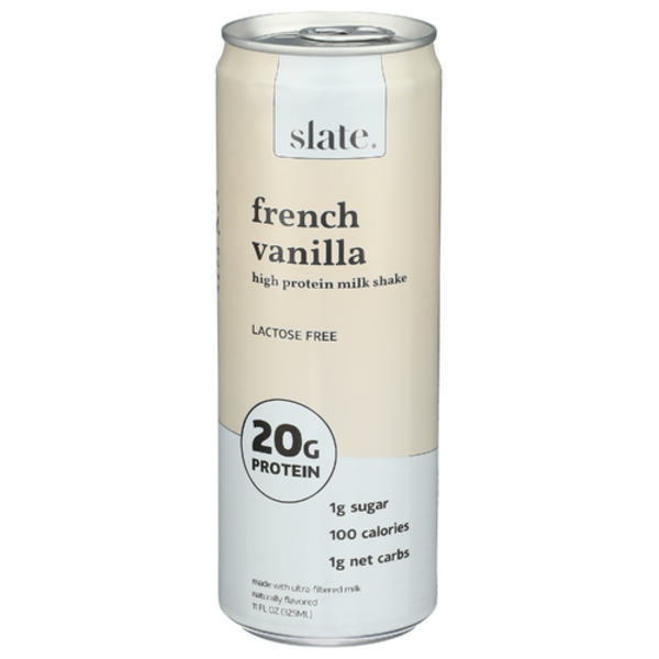 Slate French Vanilla Ultra-Filtered Lactose Free Protein Shake