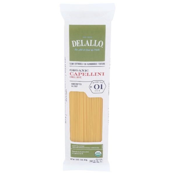 Delallo Organic Capellini Pasta Number 01
