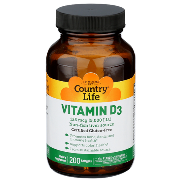 Country Life Vitamin D3 5000 IU
