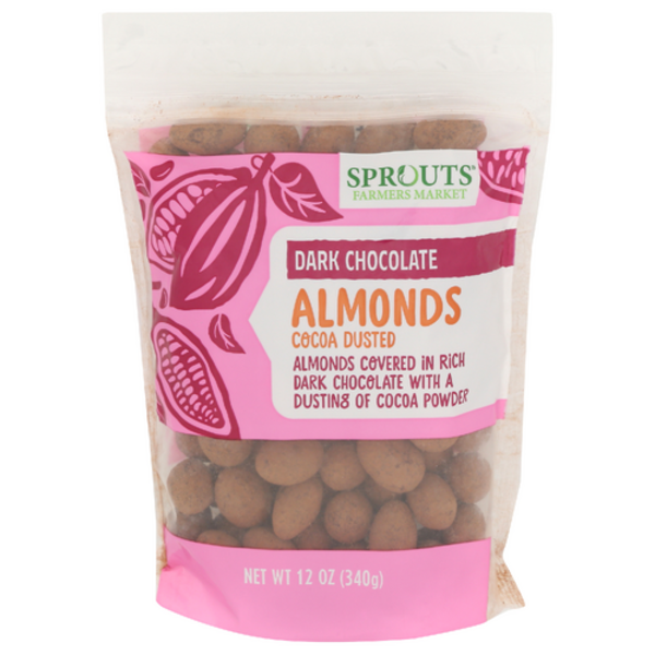 Sprouts Dark Chocolate Covered Almonds Cocoa Dusted