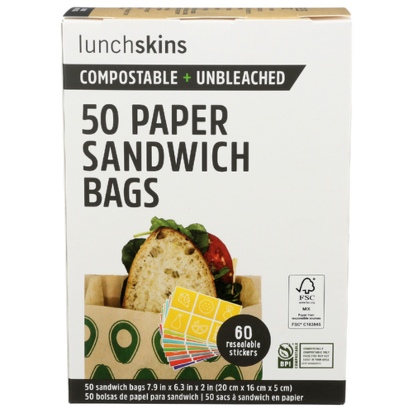 Lunchskins Avocado Paper Sadwich Bags