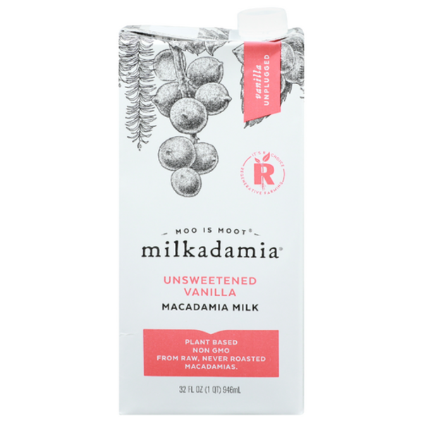 Milkadamia Unsweetened Vanilla Macadamia Milk