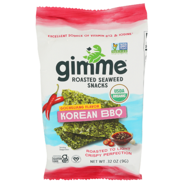 Gimme Health Foods Organic Korean BBQ Roasted Seaweed Snacks