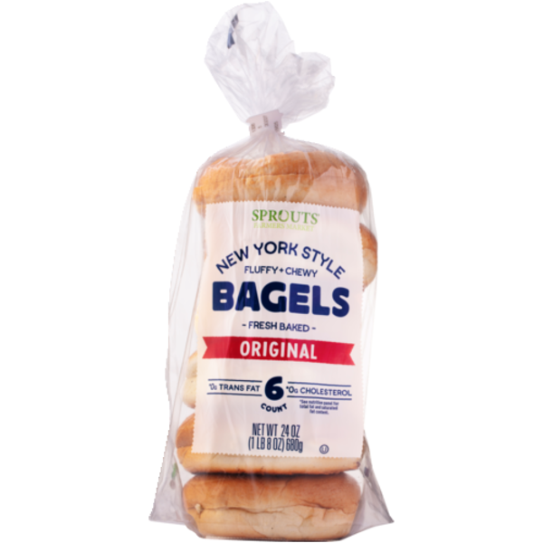 Sprouts Original New York Style Bagels 6 Count