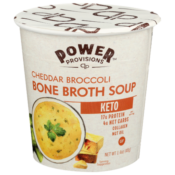 Power Provisions Cheddar Broccoli Bone Broth Soup