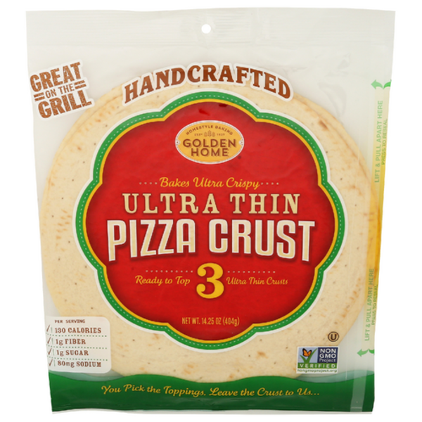 Golden Home Ultra Thin Pizza Crust 3 Pack