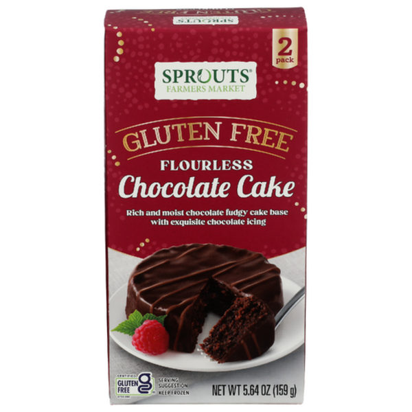 Sprouts Chocolate Gluten Free Flourless Cake 2 Pack