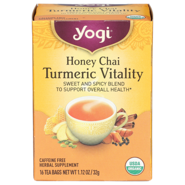 Yogi Tea Organic Honey Chai Turmeric Vitality