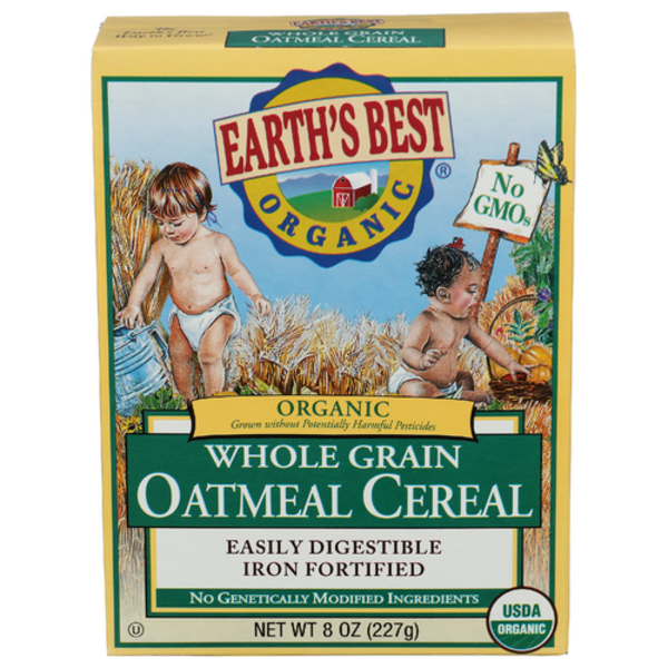 Earth's Best Organic Whole Grain Oatmeal Cereal