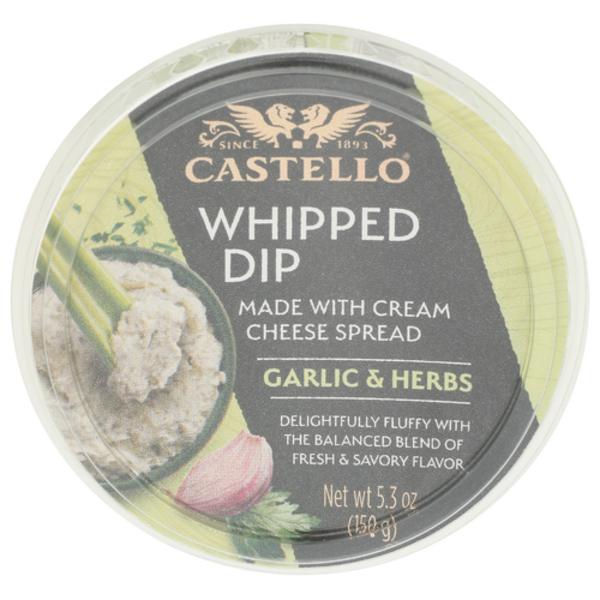 Castello Garlic & Herbs Whipped Dip With Cream Cheese Spread