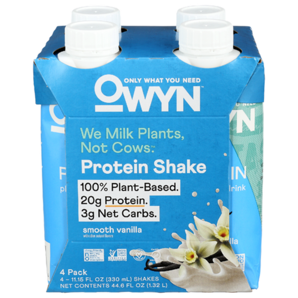 Only What You Need Smooth Vanilla Protein Shakes 4 Pack Case