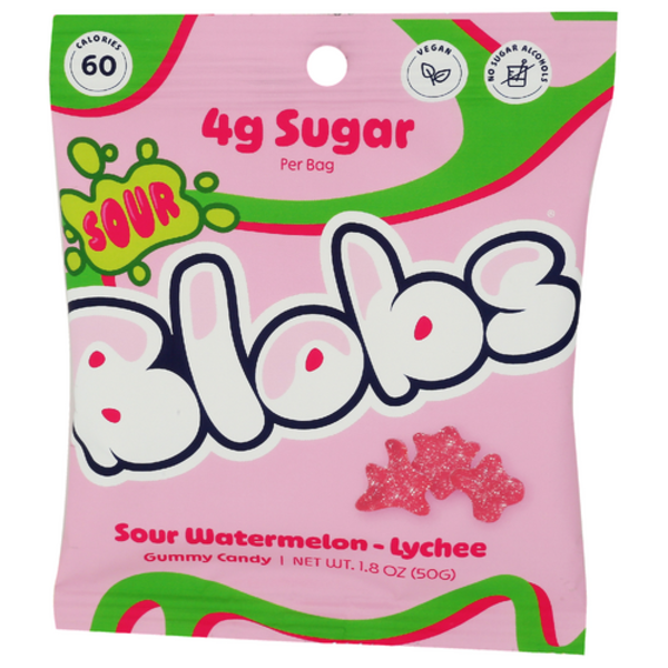 Blobs Sour Watermelon-Lychee Blob Gummies