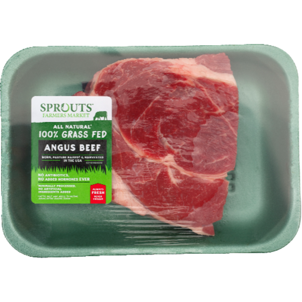 Sprouts 100% Angus Grass-Fed Boneless Chuck Steak